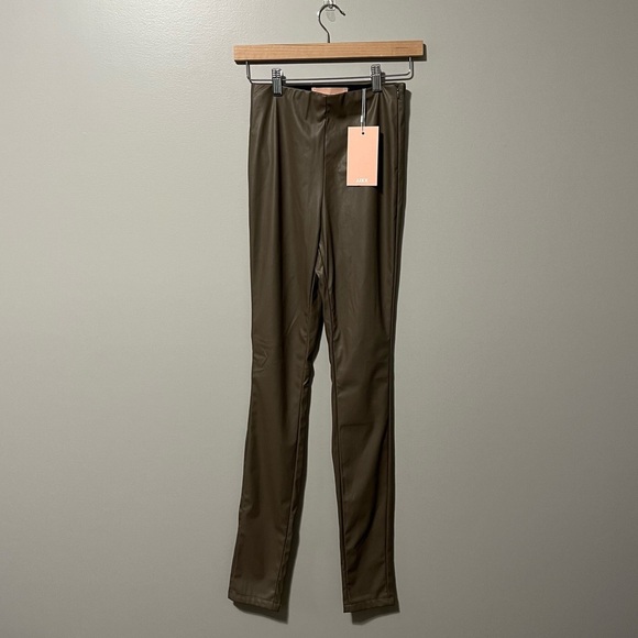 JJXX Megan Matte Faux Leather Elastic Waist Leggings - Picture 6 of 16